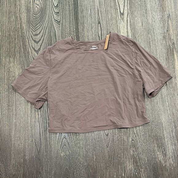 SKIMS Tops - NWT Skims Fits Everybody Super Cropped T-Shirt Short Sleeve Stretch Umber 4X